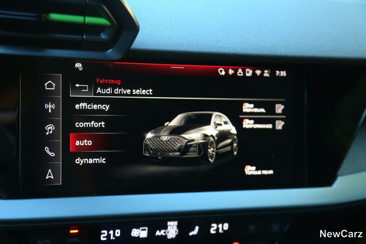 Audi RS3 Sportback Fahrmodi