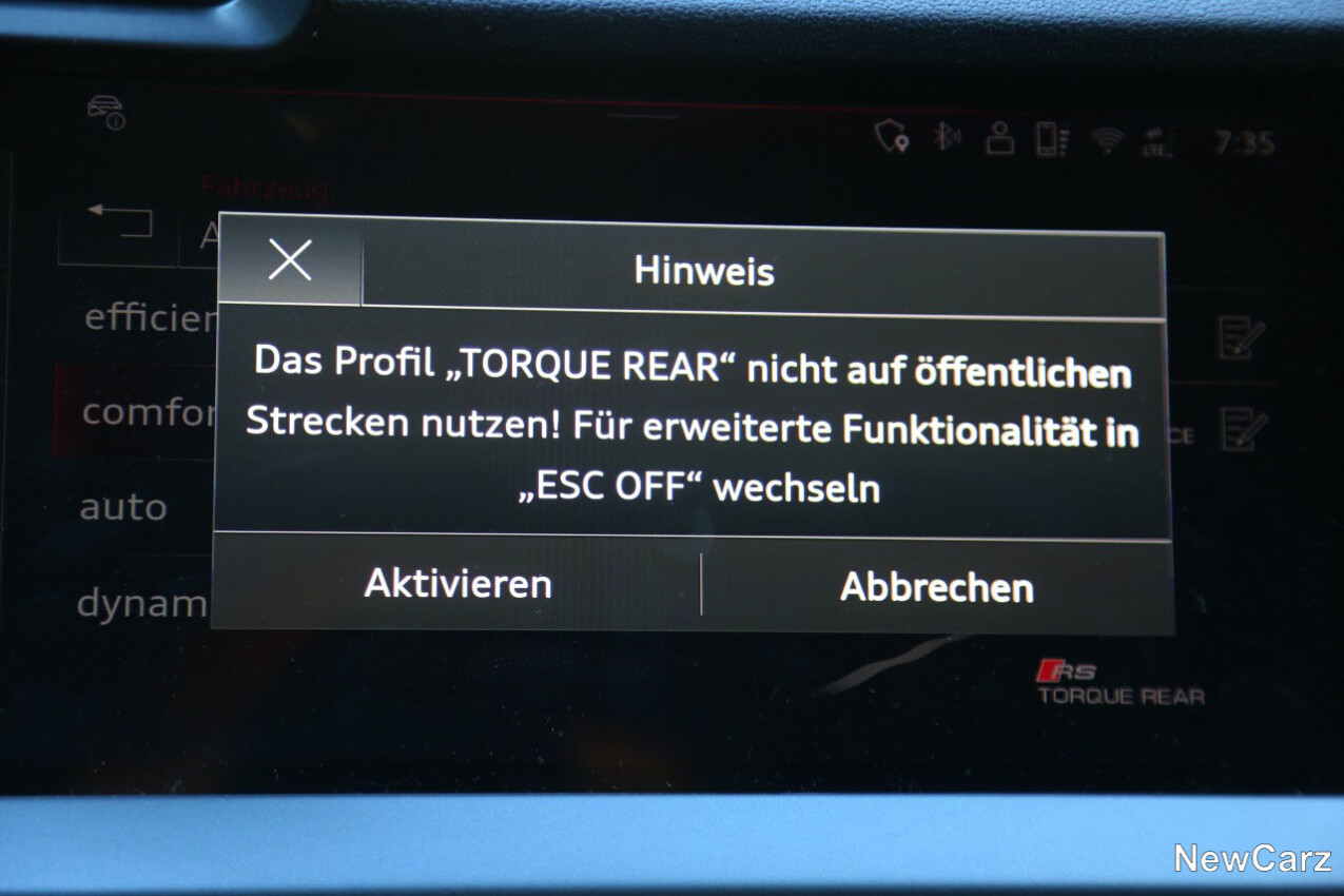 Audi RS3 Sportback Torque-Rear