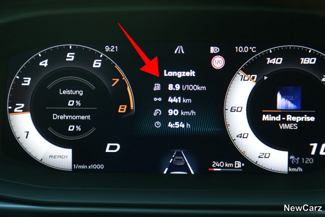 Cupra Terramar VZ Abt Verbrauch Drittelmix