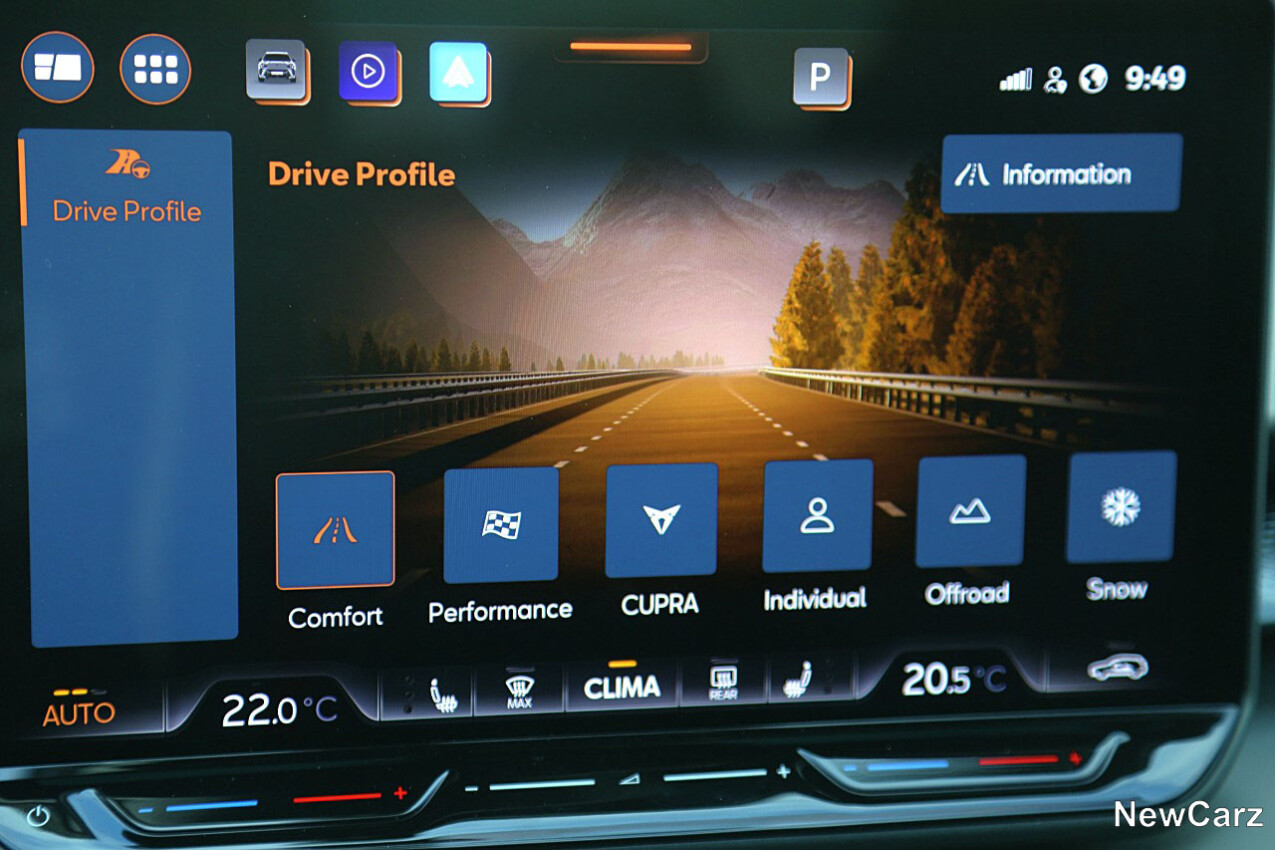 Cupra Terramar VZ Abt Fahrmodi