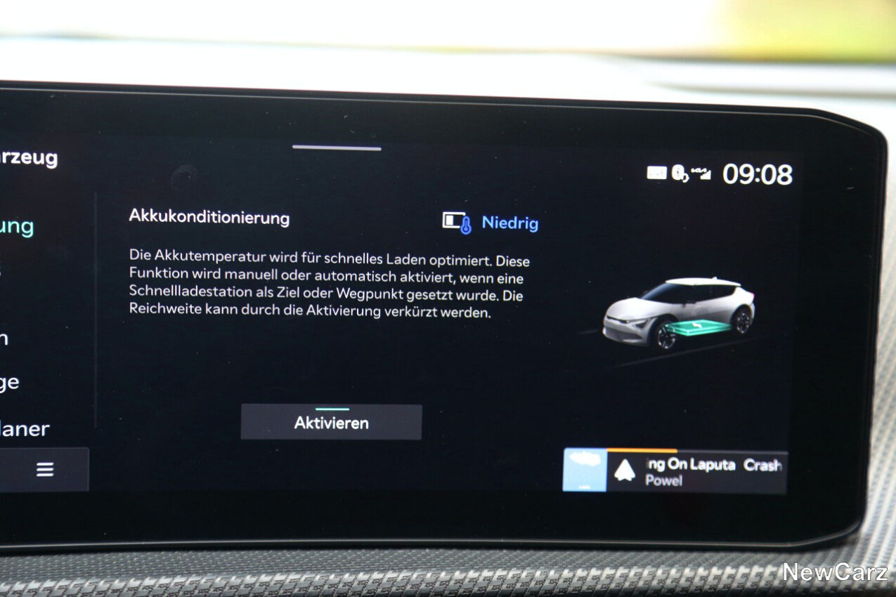Kia EV6 Facelift Akku-Konditionierung