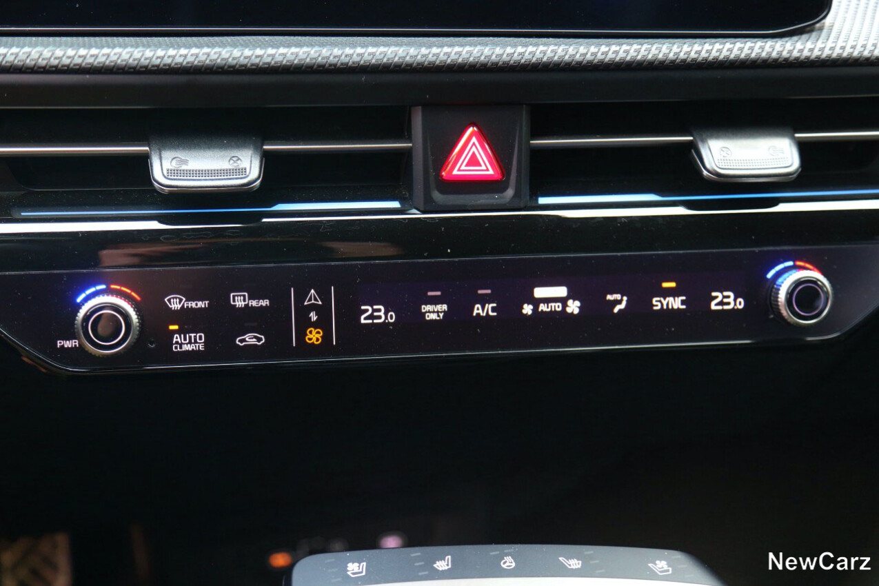 Kia EV6 Facelift Klima-Steuerung