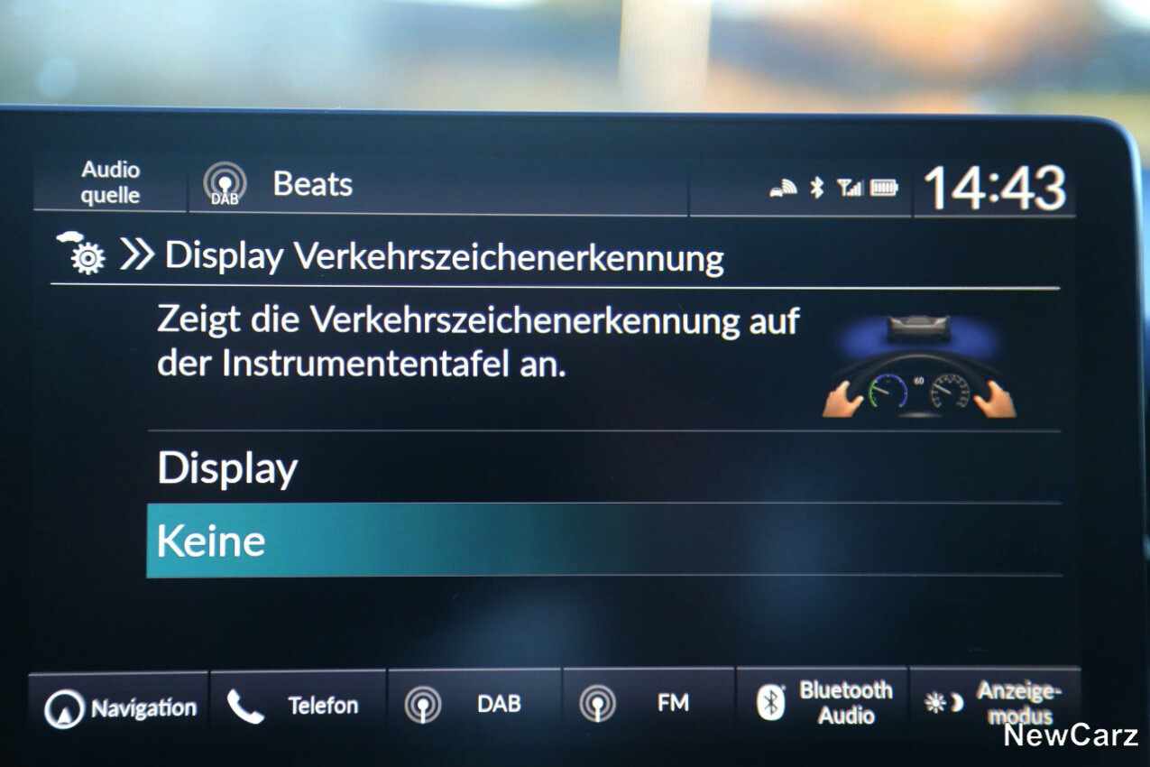 Honda HR-V Facelift Verkehrszeichenerkennung