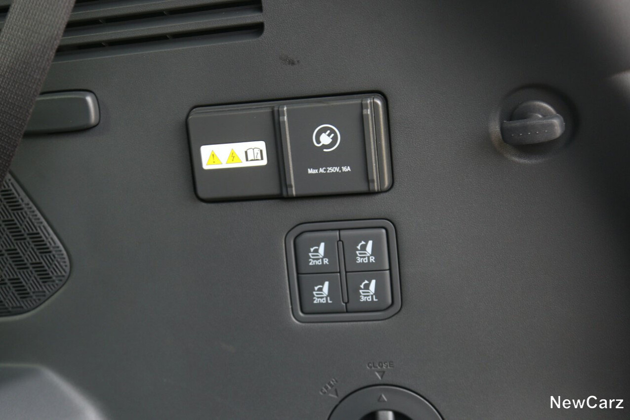 Kia EV9 AWD Kofferraum elektrische Sitzlehnenbedienung