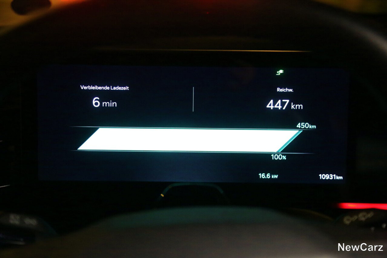 Kia EV9 AWD Reichweitenanzeige