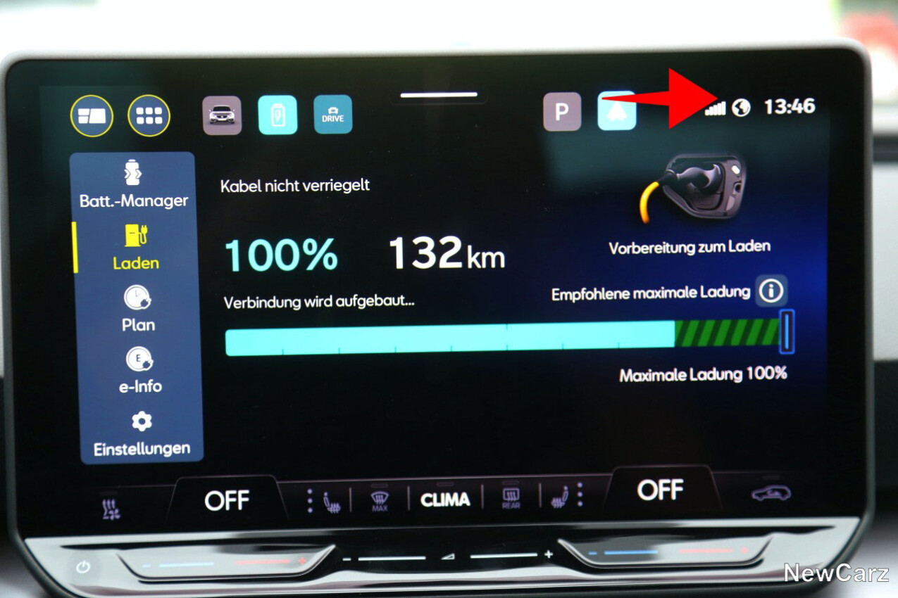 Seat Leon e-Hybrid Black Edition Aufladen Ende