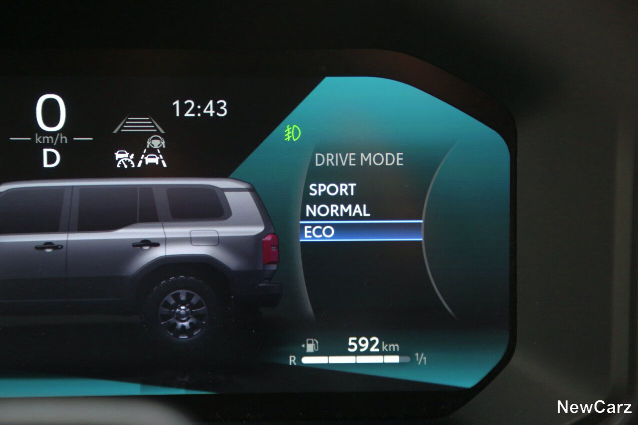 Toyota Land Cruiser Diesel Fahrmodi onroad