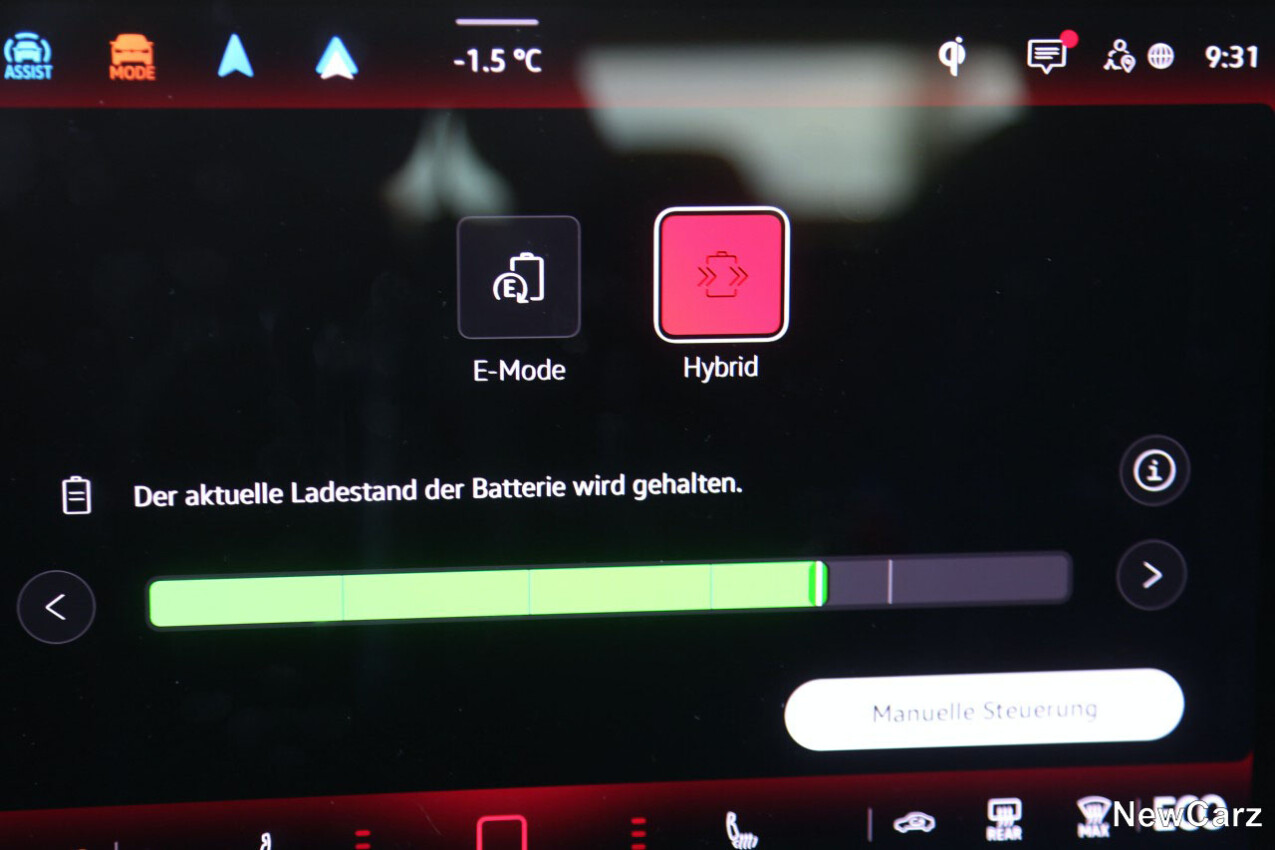 VW Passat eHybrid EV-Modi