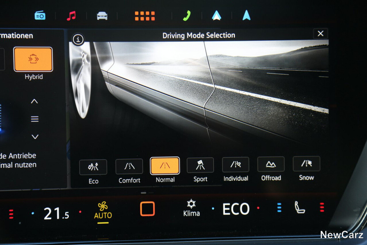 VW Touareg R Facelift Fahrmodi