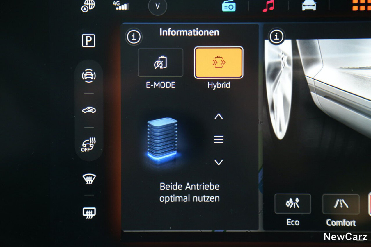 VW Touareg R Facelift R-Hybrid-Monitor