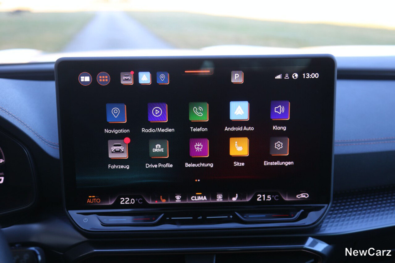 Cupra Formentor TDI Facelift Zentralbildschirm