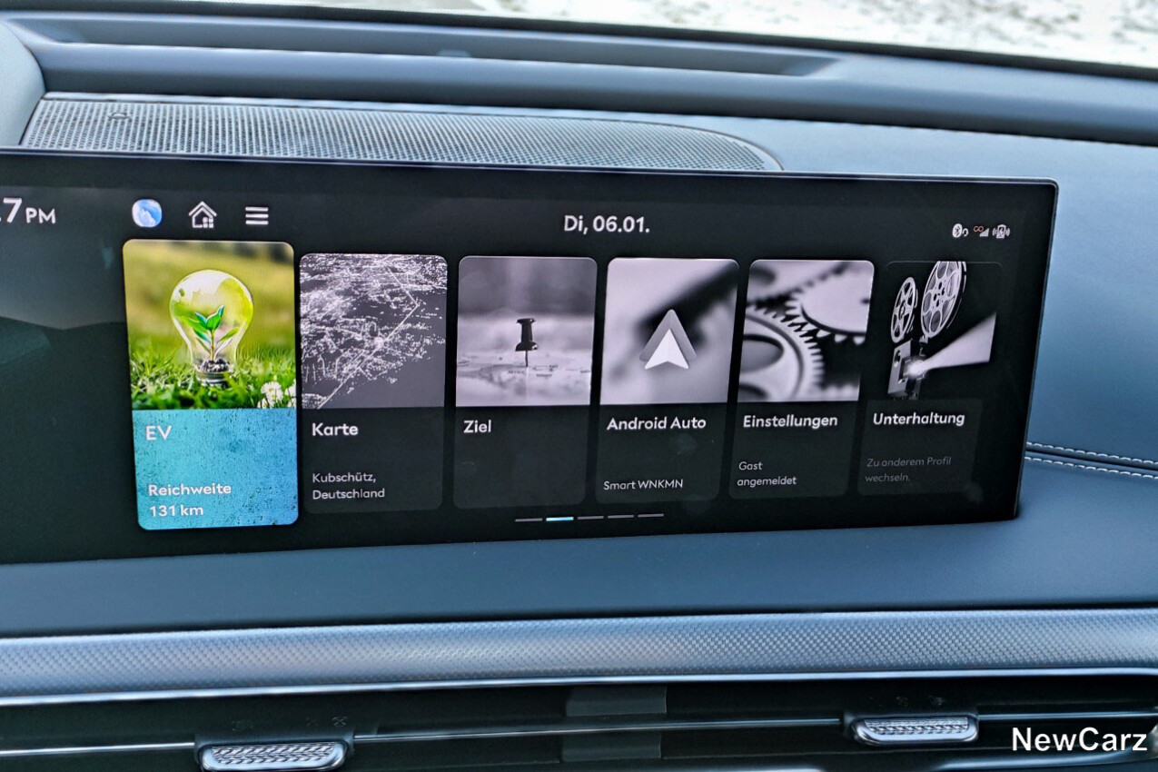 Genesis GV60 Facelift Zentraldisplay