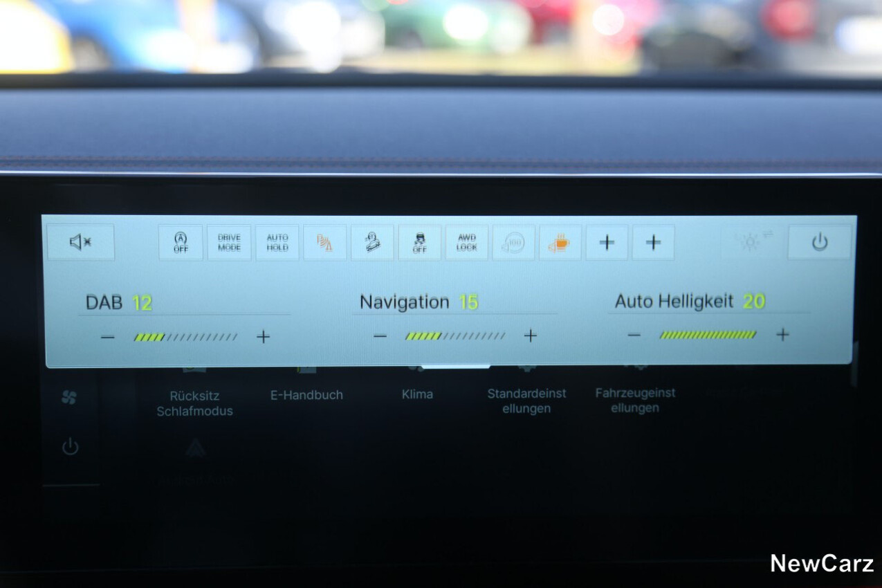 KGM Torres 4WD Untermenü