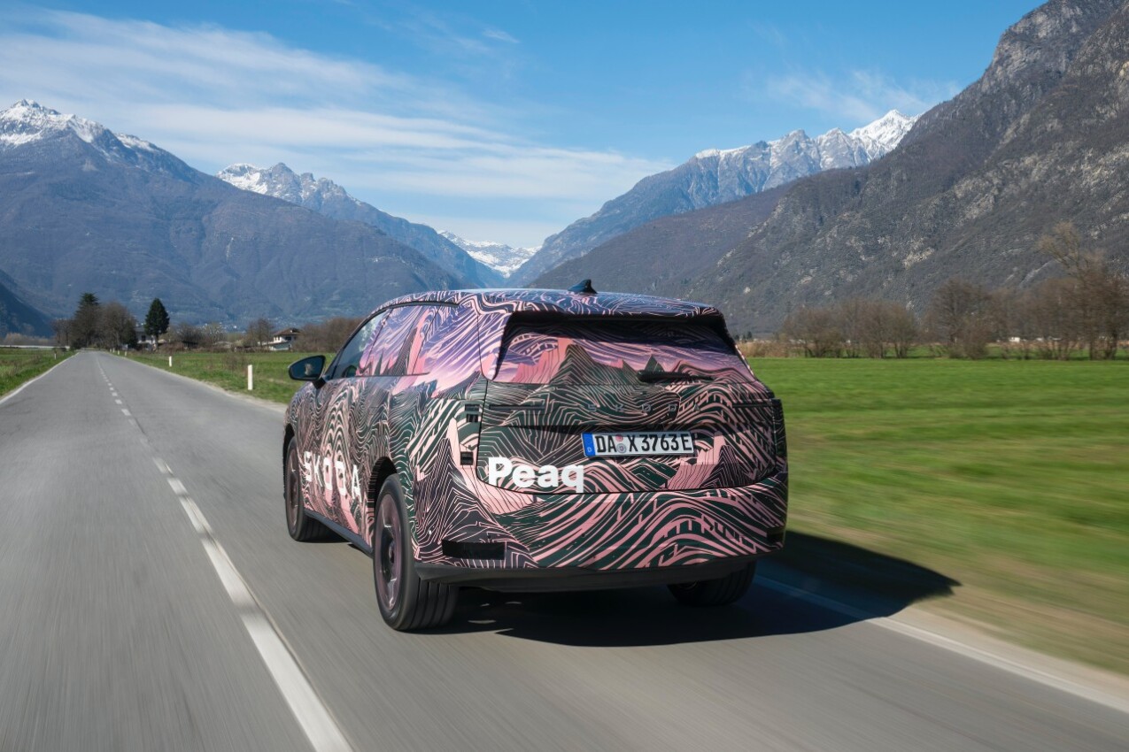 Skoda Peak Erlkönig hinten