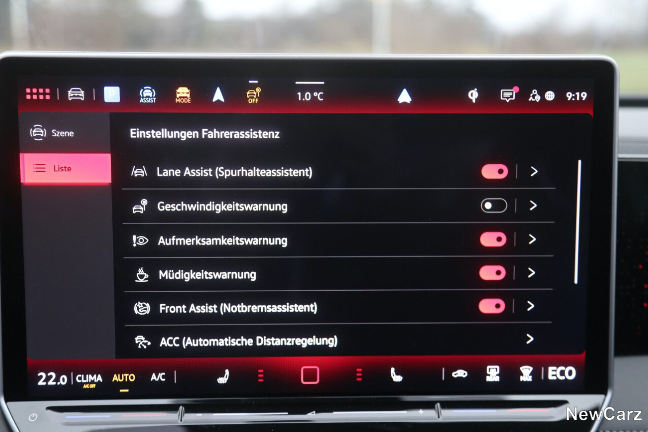 VW Tiguan eHybrid Geschwindigkeitswarner