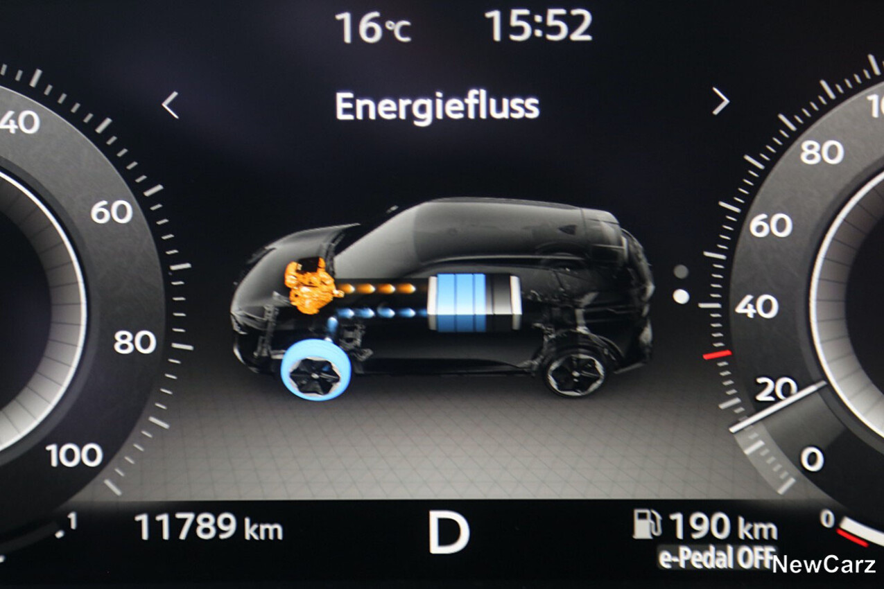 Nissan Qashqai 1.5 e-Power Energiefluss