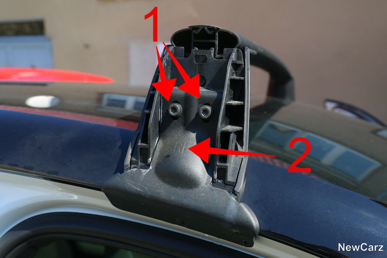 Volvo EX30 Cross Country Dachkorbträger Detail