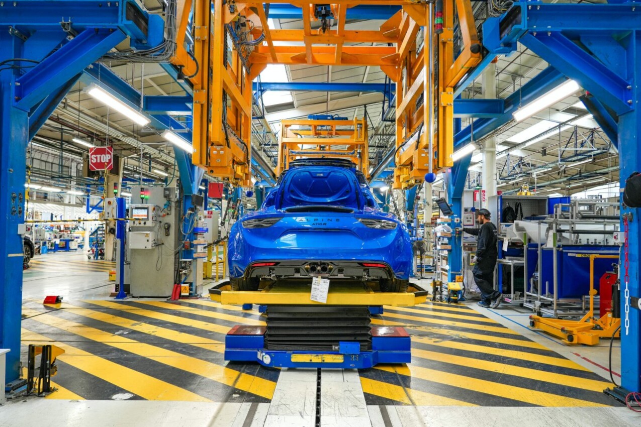 Alpine A110 Fertigungsstraße