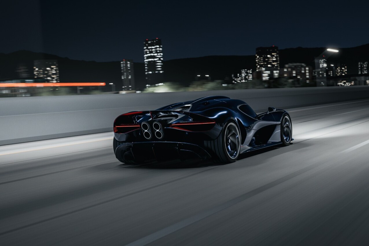 Bugatti Destrier schräg hinten
