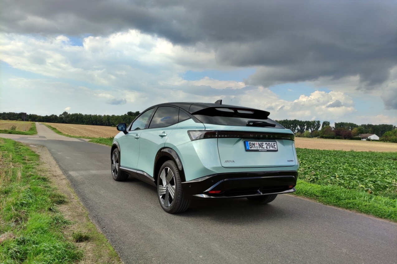 Nissan Ariya Facelift schräg hinten links