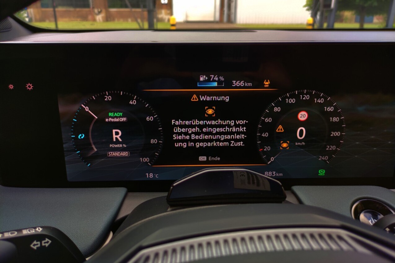 Nissan Leaf III Fahrerüberwachung