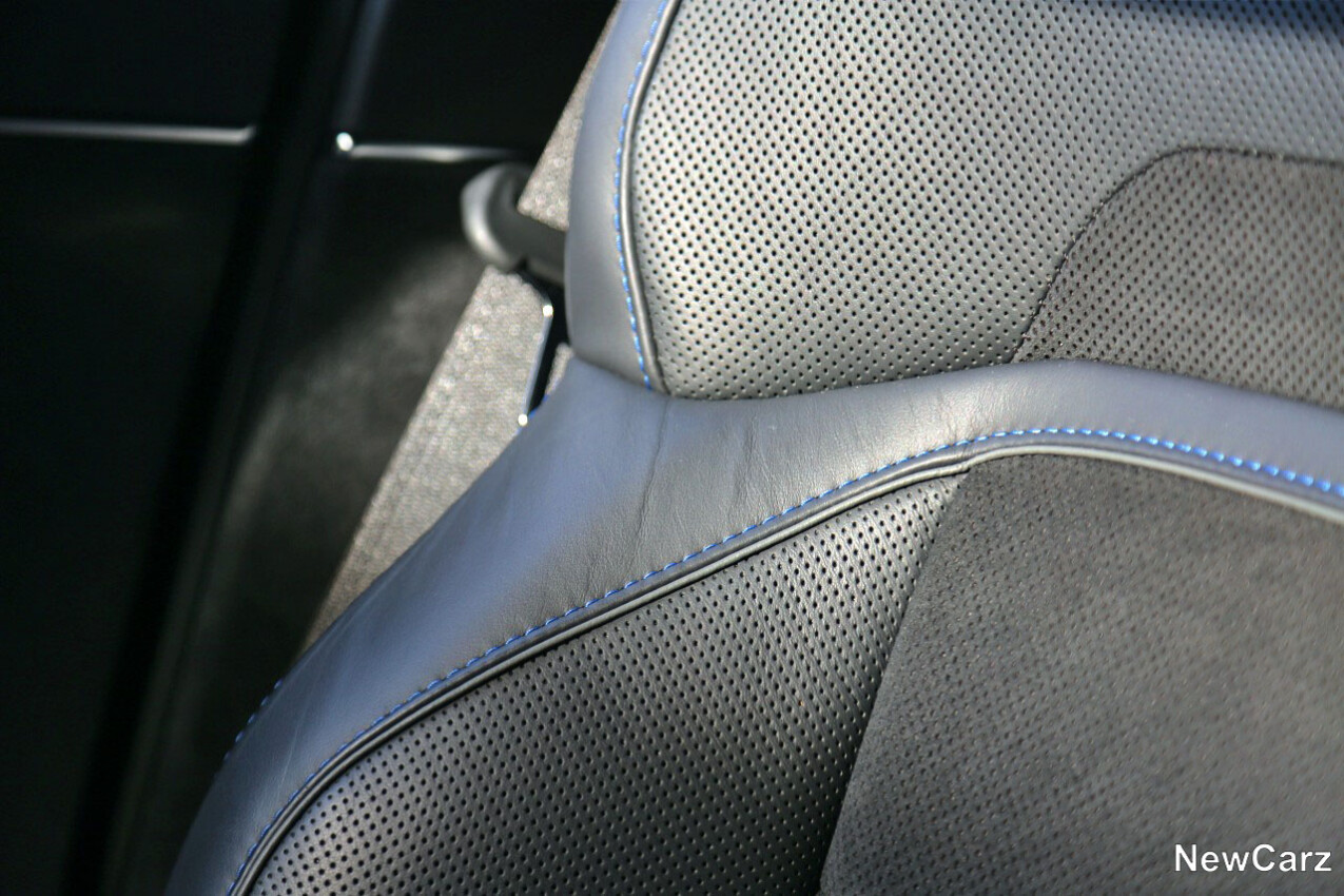 Lucid Air Sapphire Sitzbezug Detail