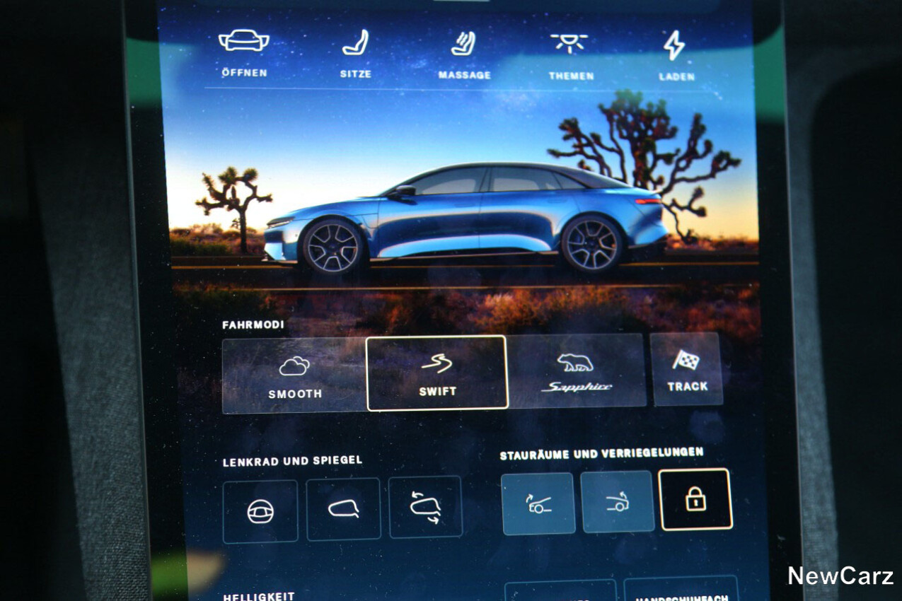 Lucid Air Sapphire Fahrmodi