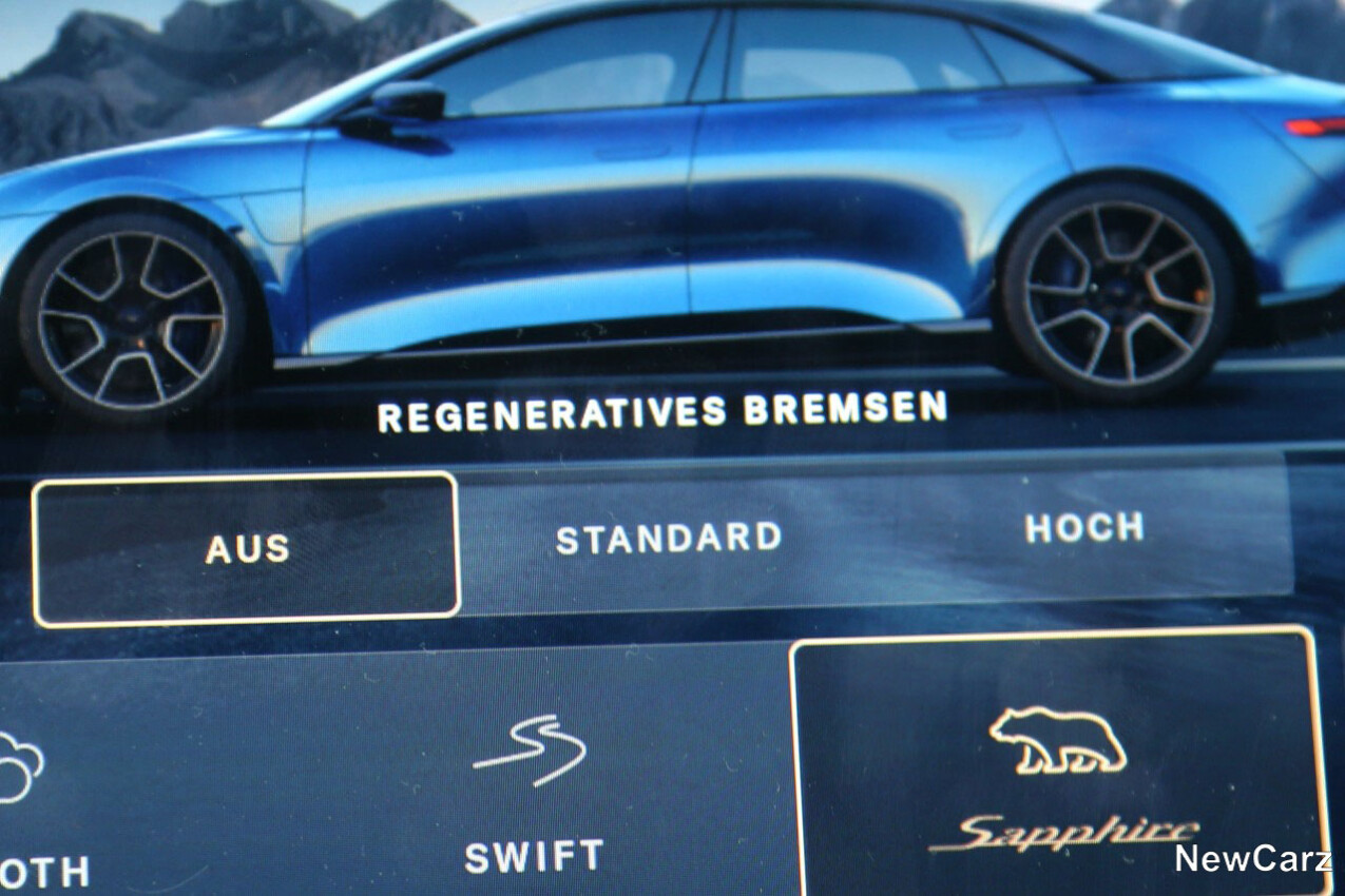 Lucid Air Sapphire Rekuperation