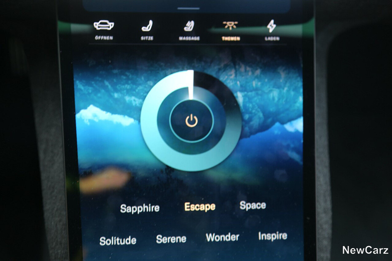 Lucid Air Sapphire Atmosphäre-Programme