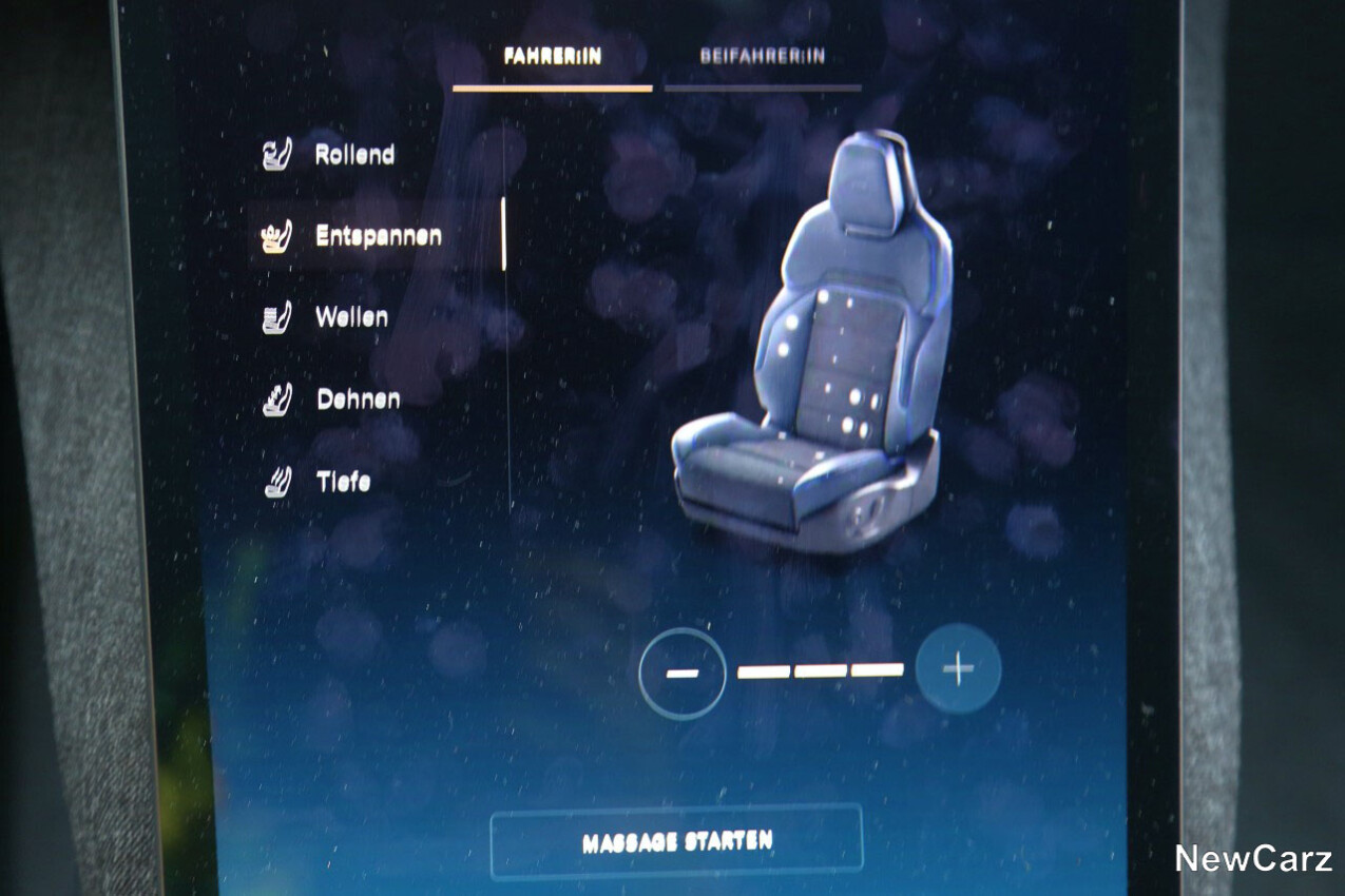 Lucid Air Sapphire Sitzmassage