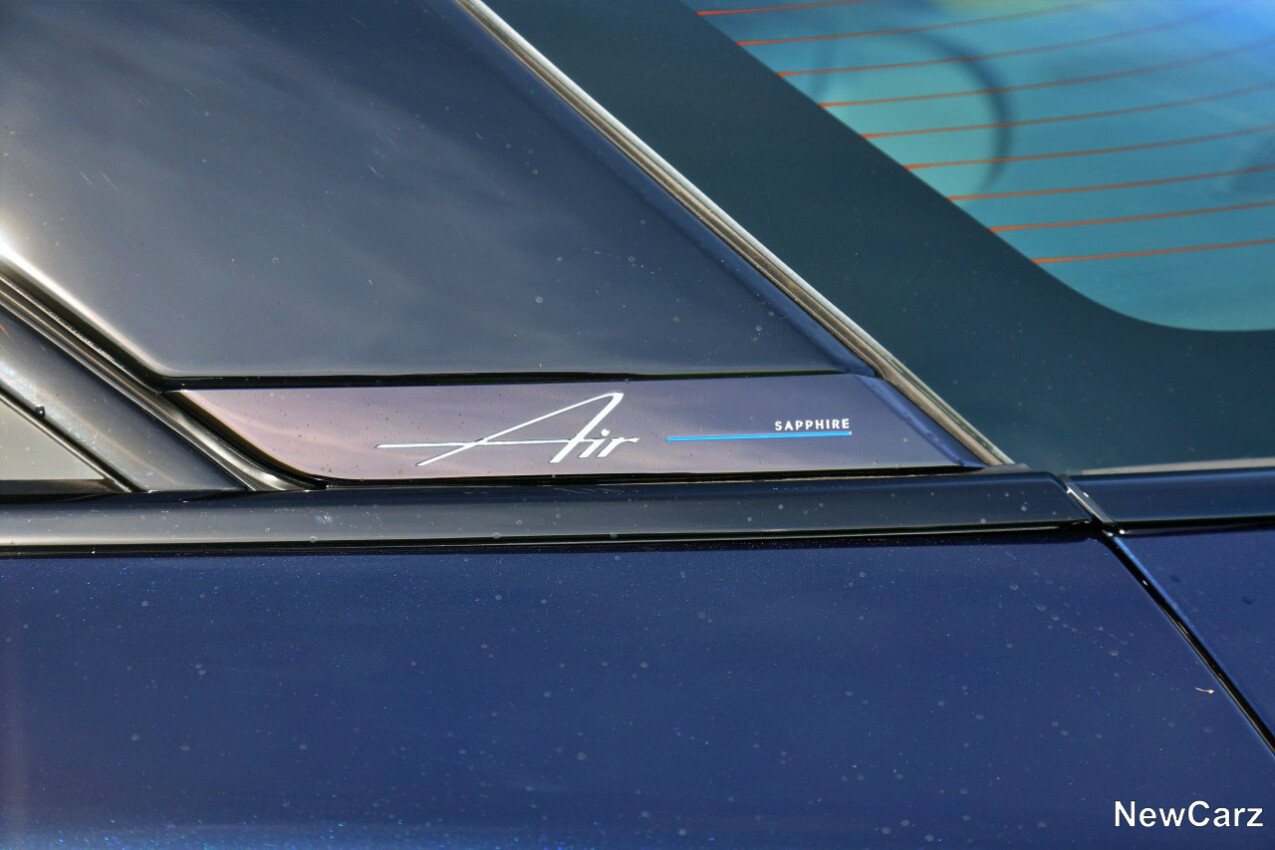 Lucid Air Sapphire C-Säule Schriftzug