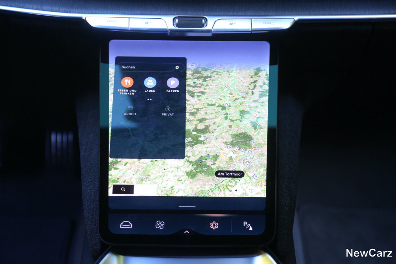Lucid Air Sapphire Infotainment
